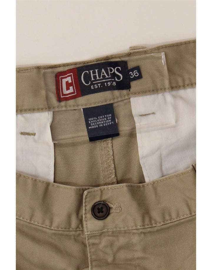 Męskie spodenki Chino Chaps W36, duże, beżowe, bawełniane