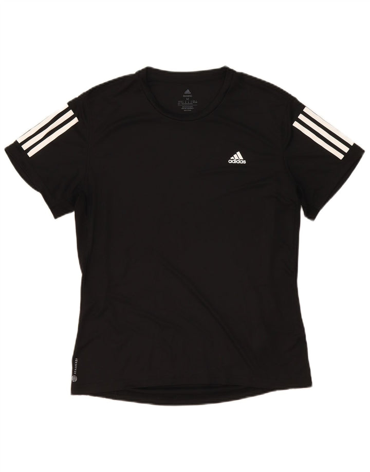 Damska koszulka Adidas Aeroready Top UK 12/14 Średni czarny poliester