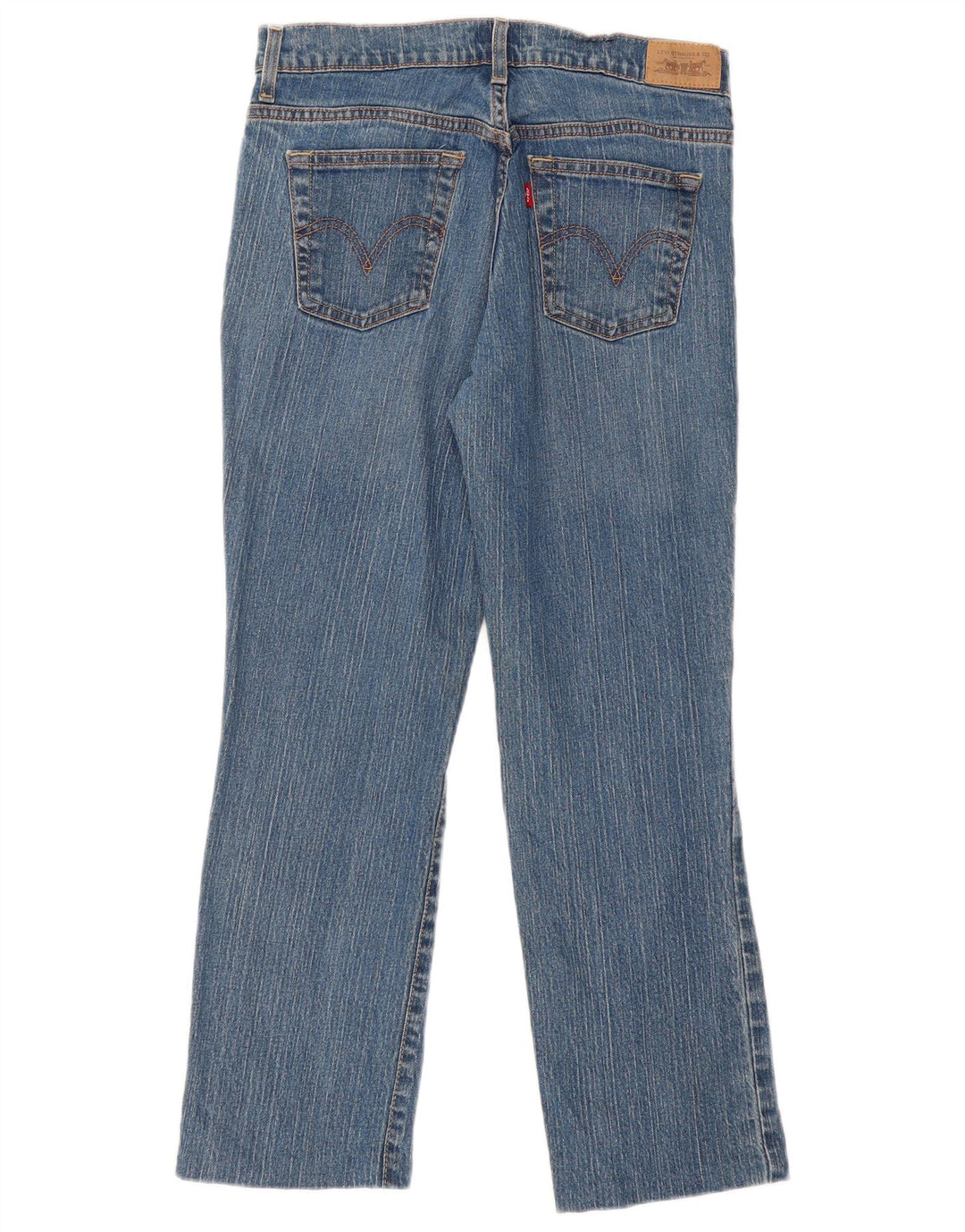 Damskie dżinsy Levi's 505 Straight US 8 Medium W32 L28 Niebieska bawełna
