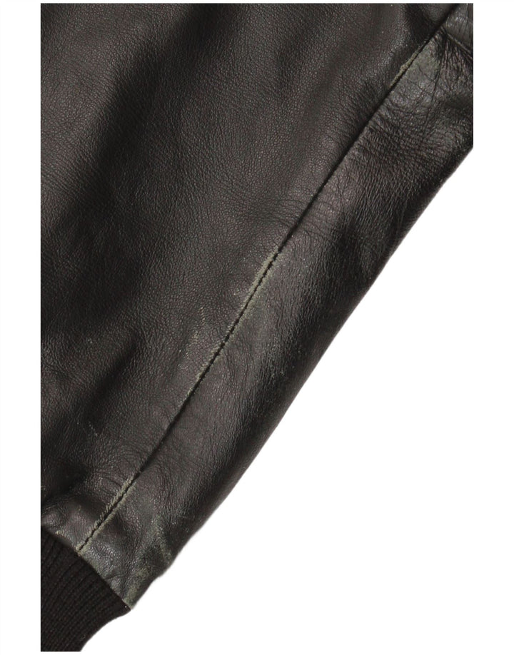 CONBIPEL Mens Leather Jacket IT 50 Large Black Leather