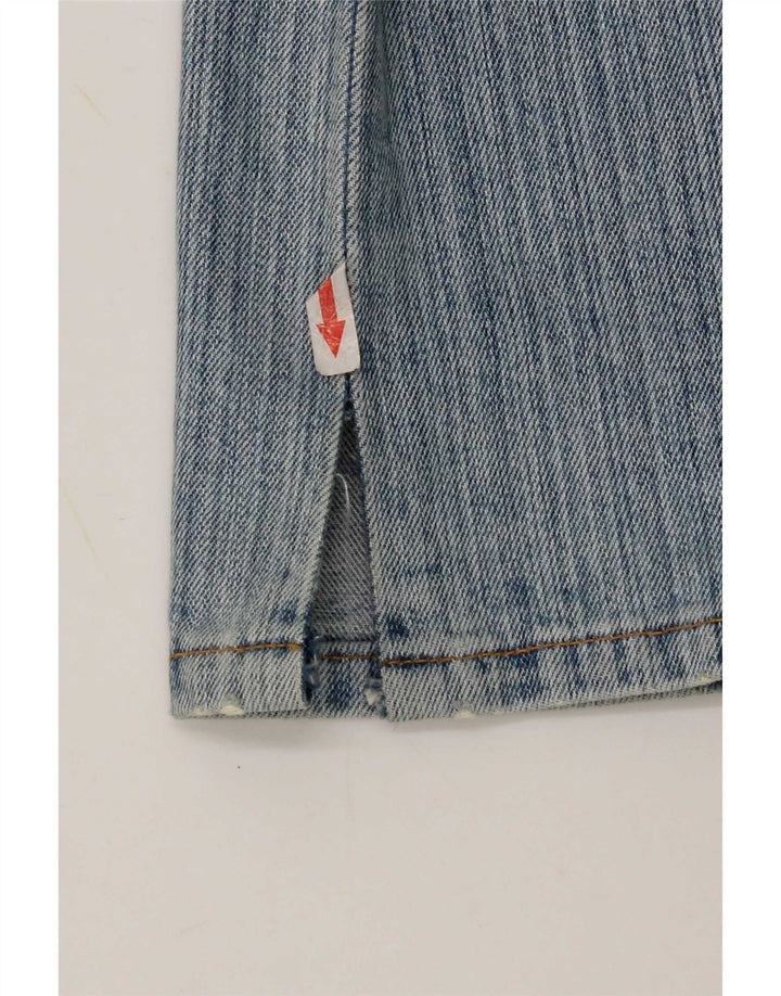 Damskie jeansy Levi's 595 Straight W27 L32 Niebieskie bawełniane