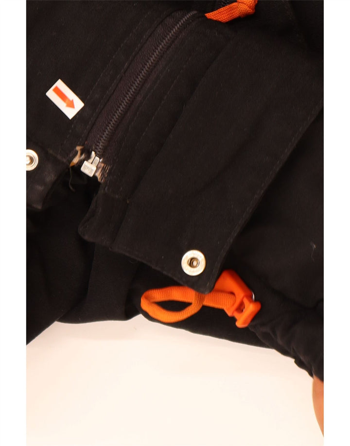 Męska kurtka wiatrówka NAPAPIJRI z kapturem UK 38, średni czarny poliamid