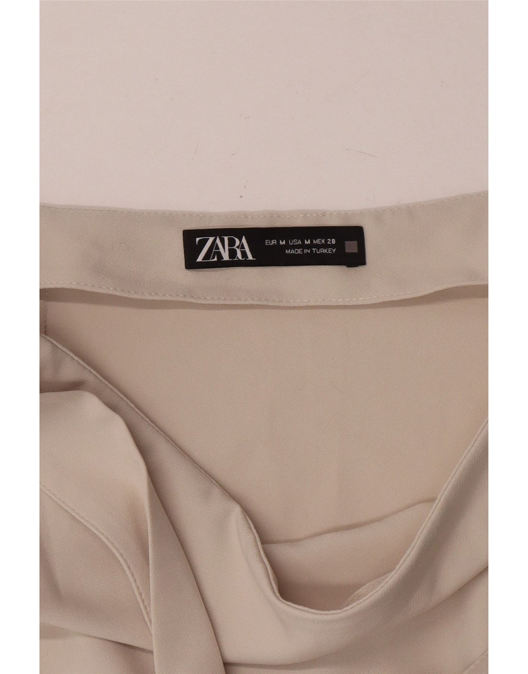 Spódnica damska Zara Skort Mini, średnia W28 w kolorze złamanej bieli