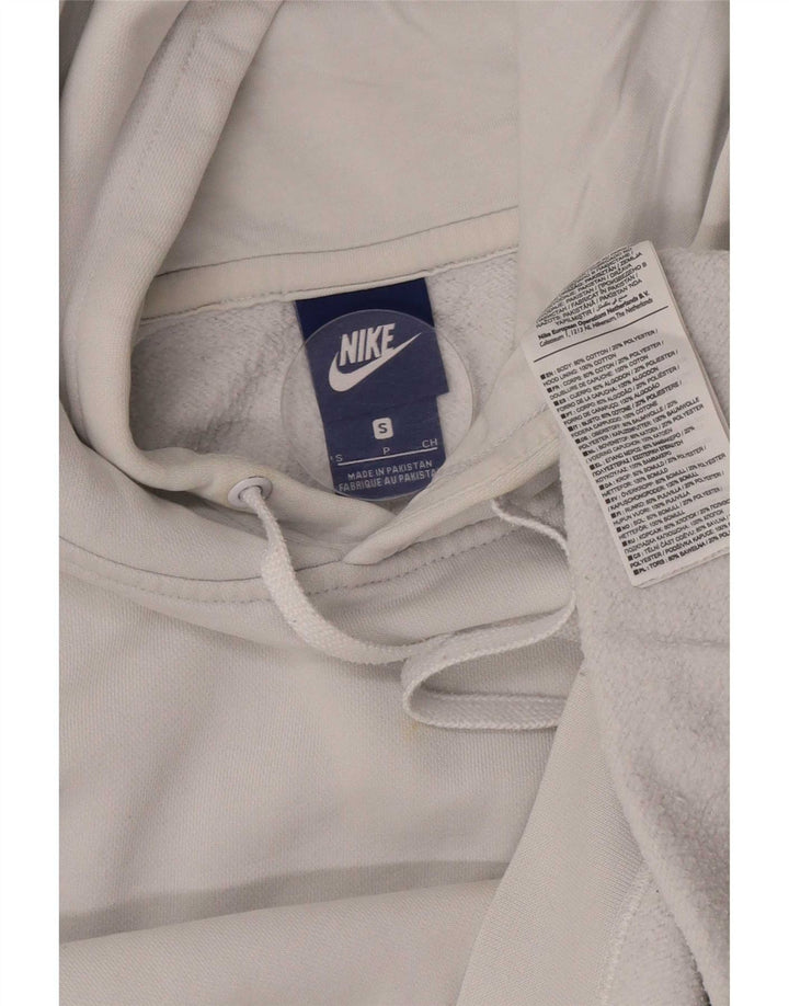 Męski sweter z kapturem Nike, mały, biały, bawełniany