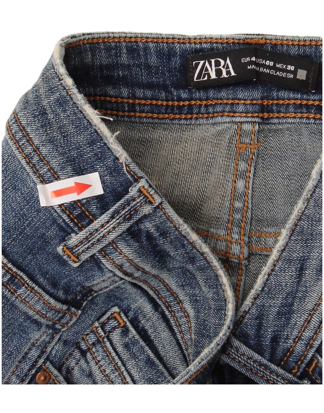 Damskie jeansy rurkowe Zara w trudnej sytuacji EU 40 Medium W30 L28 Niebieskie