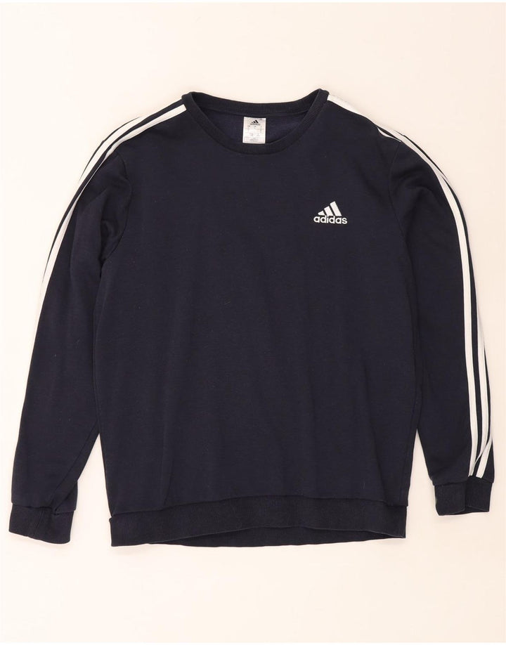 Adidas Męska Bluza Sweter Duża Granatowa Bawełna
