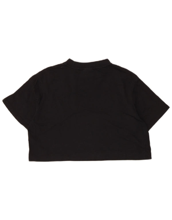 Damski T-shirt Nike Crop Oversize Graphic Top UK 6 XS Czarny