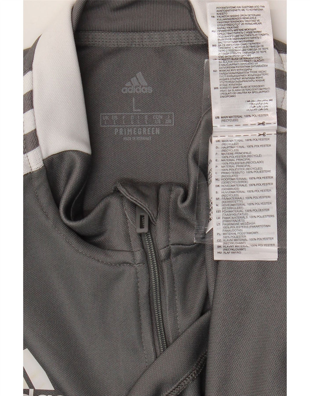 Męski dres ADIDAS Aeroready Graphic, duży, szary