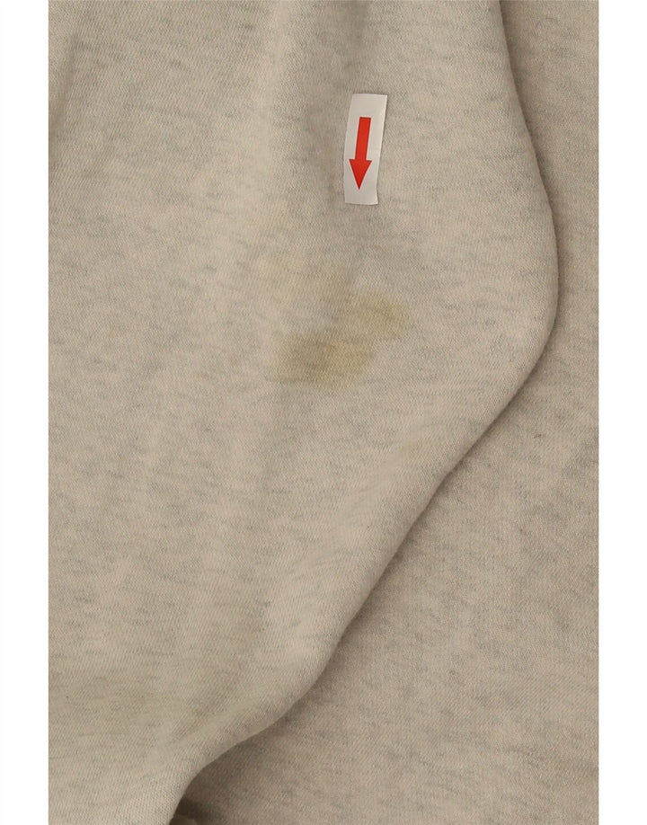 Męski sweter z kapturem Nike z grafiką, mały, szary, bawełniany