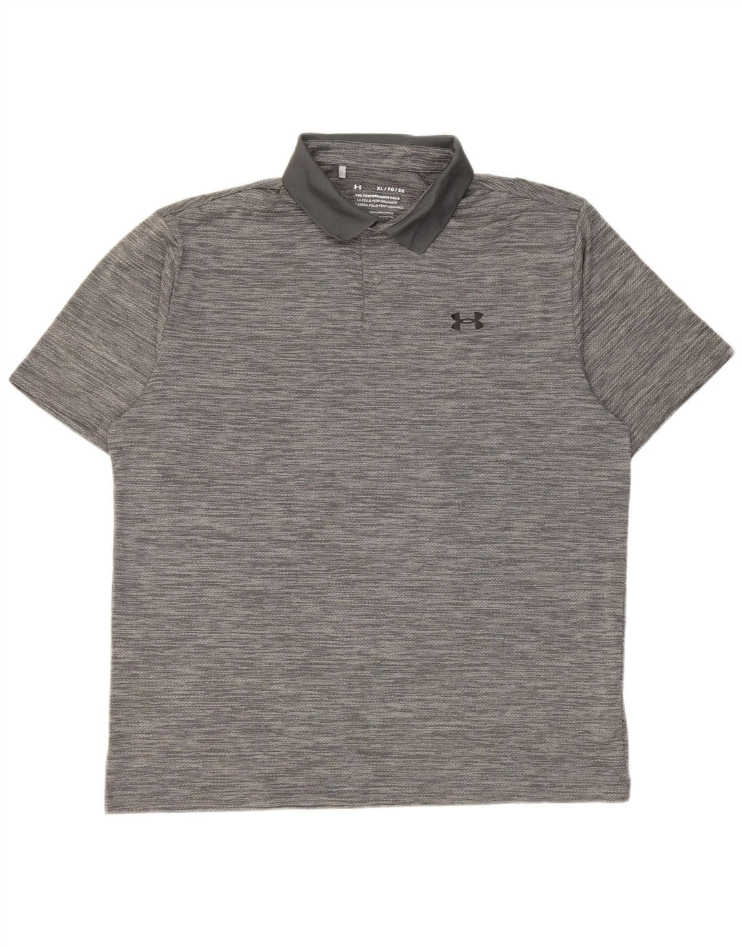 Męska koszulka polo Under Armour XL, szara, nakrapiana, z poliestru