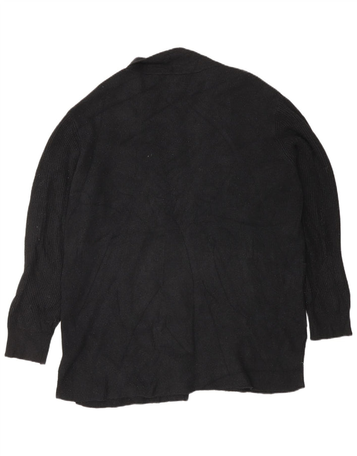 Marks & Spencer Damski sweter oversize z otwartym kardiganem, UK 18 XL, czarny