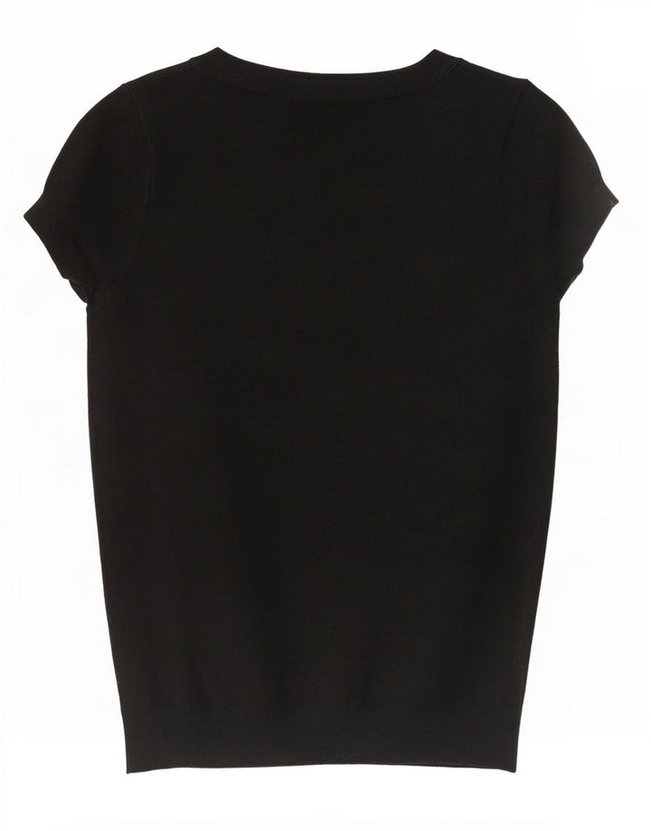 T-shirt damski Zara Top UK 14, duży, czarny