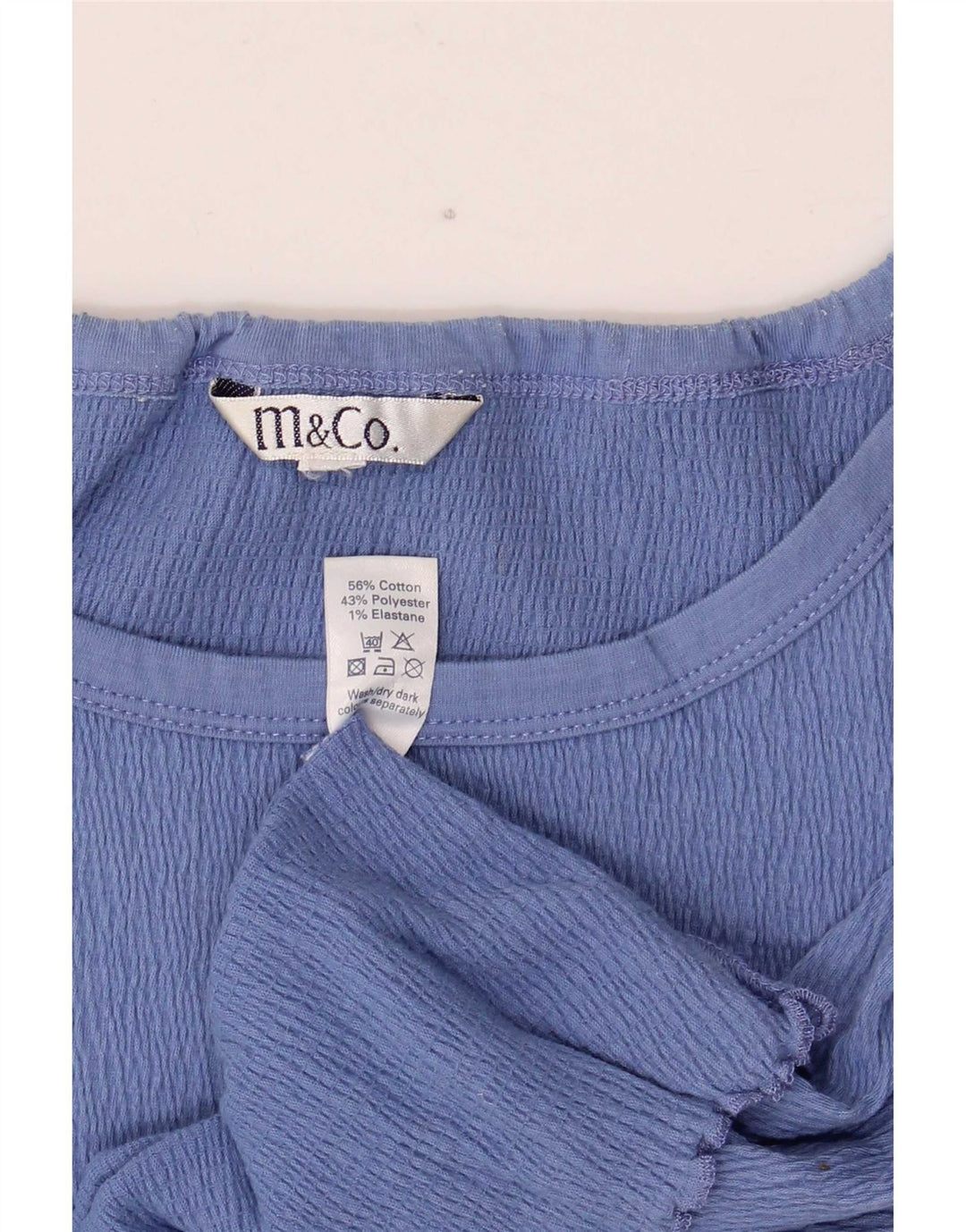 Damski top na ramiączkach M&Co UK 20 2XL, niebieska bawełna