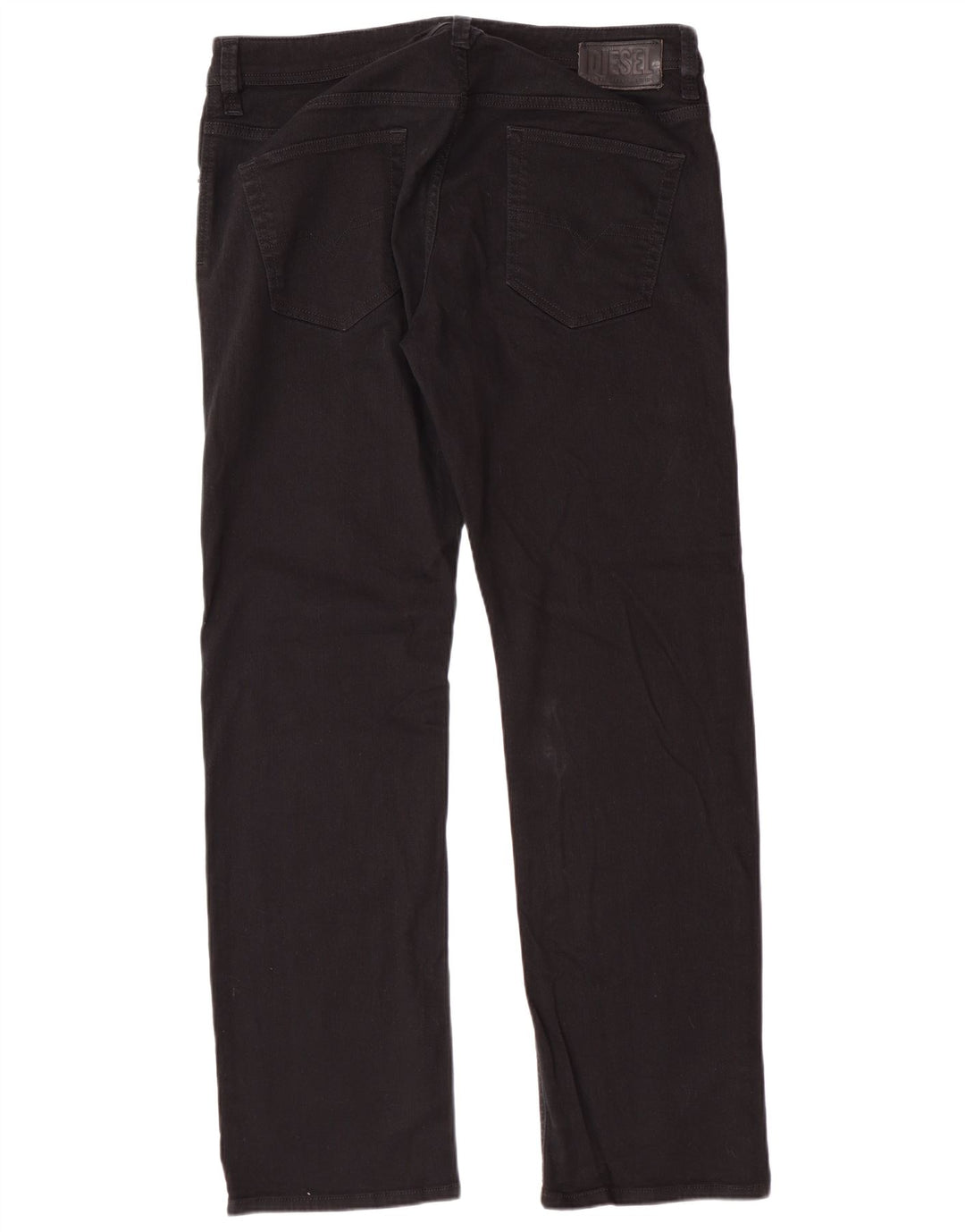 DIESEL Męskie proste dżinsy Larkee W36 L32 Czarne bawełniane