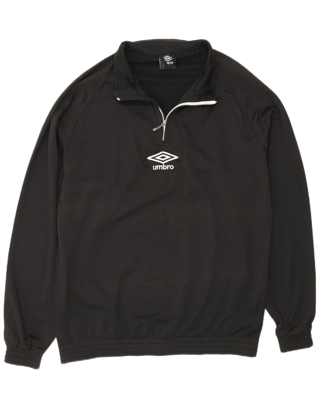 Męski dres z zamkiem błyskawicznym Umbro, duży, czarny poliester
