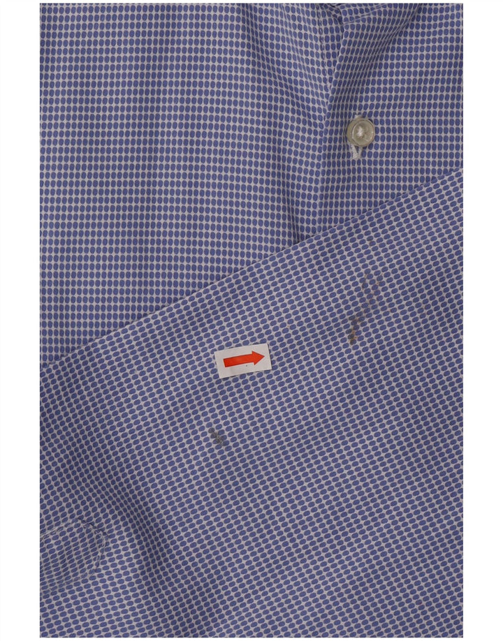 Koszula męska FAY Rozmiar 42 16 1/2 Duża bawełniana w niebieskie cętki