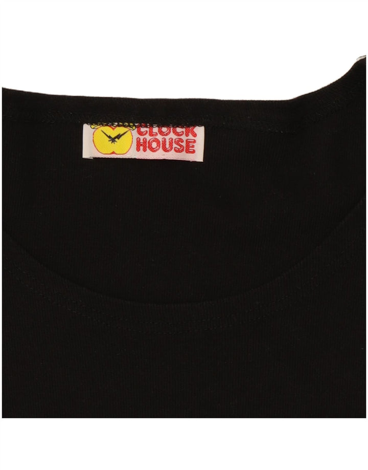 T-shirt damski CLOCK HOUSE UK 12, średni czarny