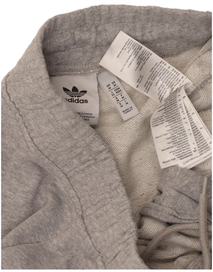 Męskie spodnie dresowe Adidas, średnioszare, bawełniane