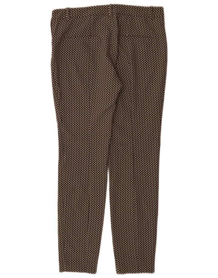 Damskie spodnie typu slim casual Zara, średnie W28 L29, szary, geometryczny poliester