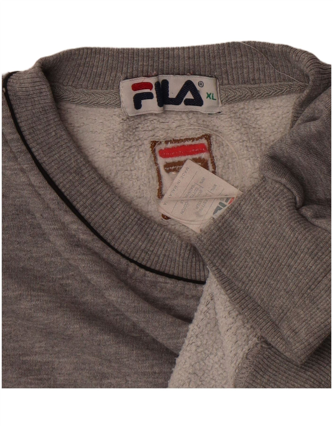 Damski sweter oversize Fila UK 18 XL, szary poliester