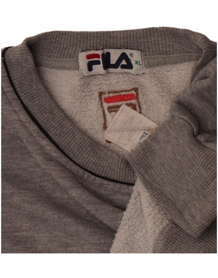 Damski sweter oversize Fila UK 18 XL, szary poliester