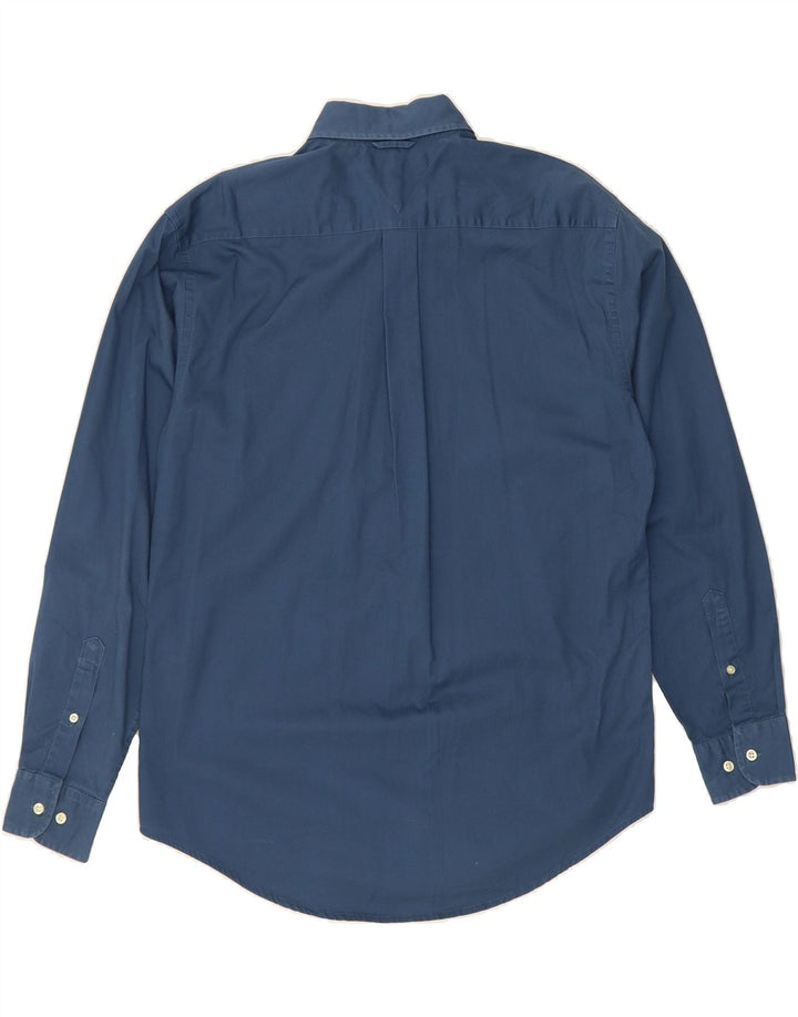 TOMMY HILFIGER Mens Shirt Medium Blue Cotton Vintage Tommy Hilfiger and Second-Hand Tommy Hilfiger from Messina Hembry 