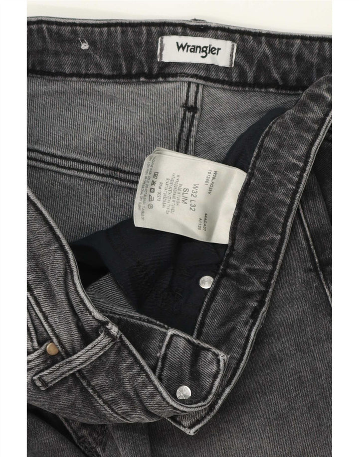 Męskie jeansy Wrangler W32 L32 Szara bawełna