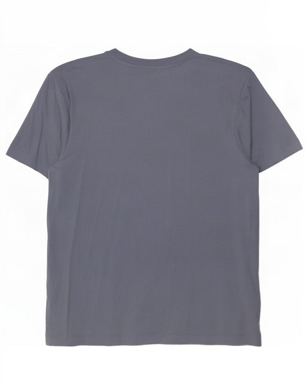 Męska koszulka z grafiką Tommy Hilfiger Top 2XL, niebieska bawełna