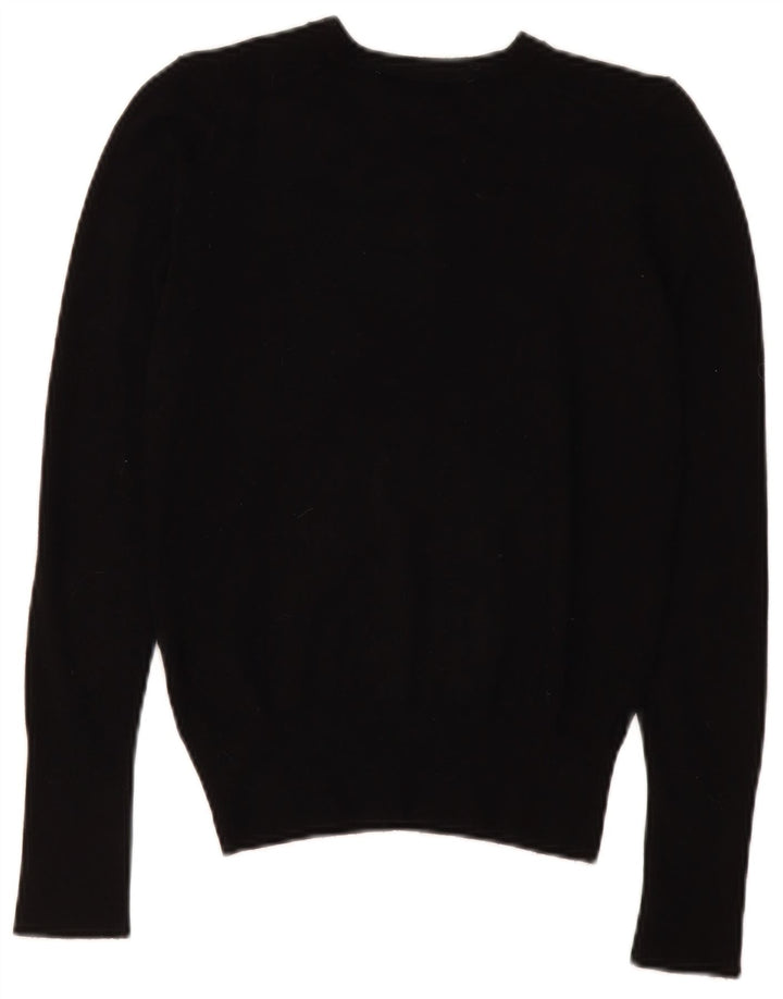 Sweter damski Zara z okrągłym dekoltem UK 10, mały, czarny