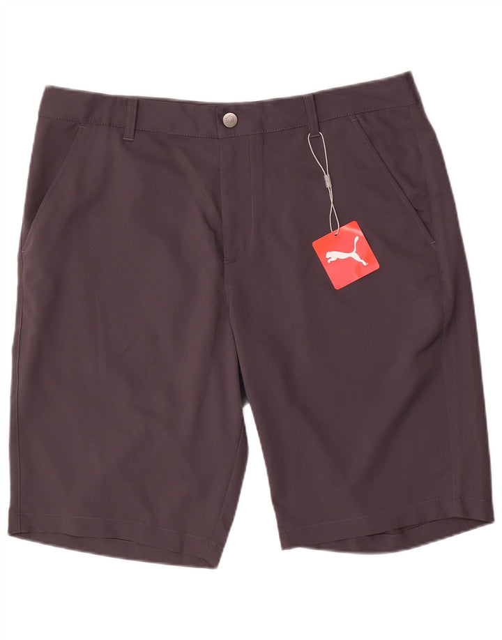 Męskie spodenki Chino Puma W34, duże, szare, poliestrowe