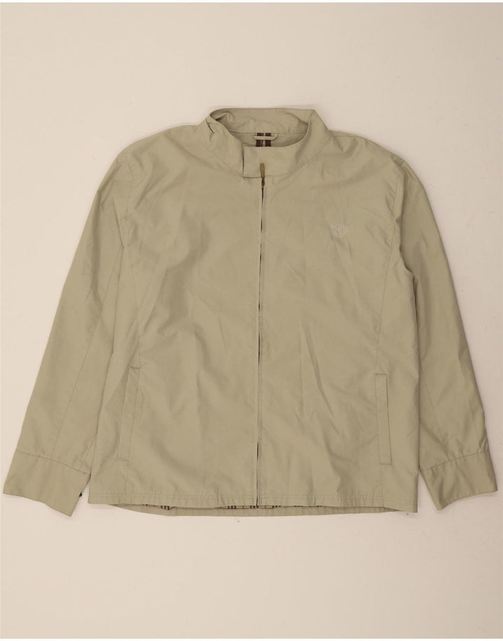 VINTAGE Mens Bomber Jacket UK 42 XL Green Polyester Vintage Vintage and Second-Hand Vintage from Messina Hembry 