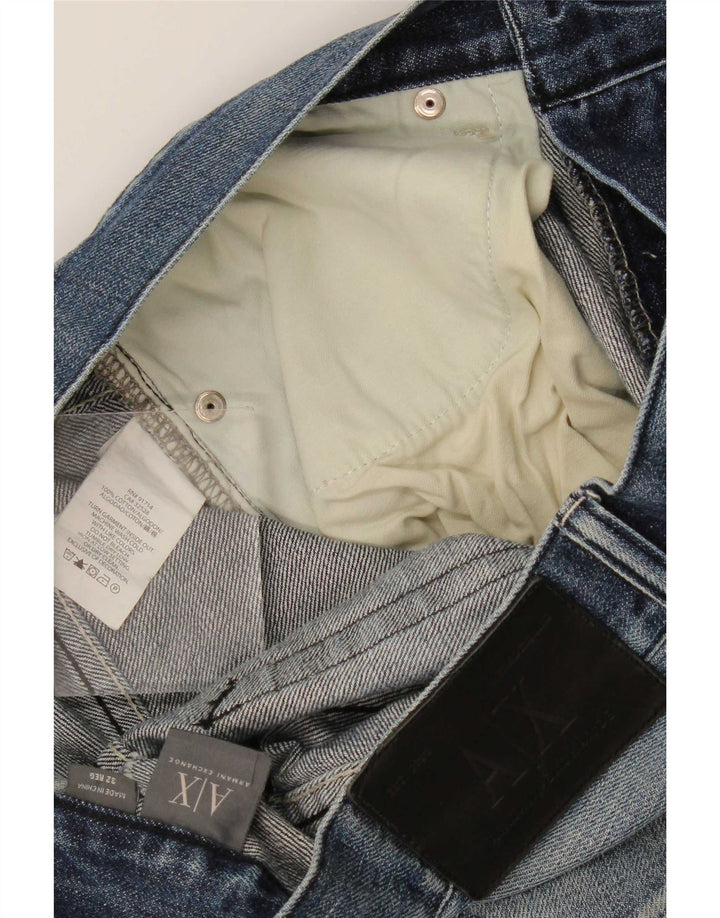 Armani Exchange Męskie luźne dżinsy W32 L32 Niebieskie bawełniane
