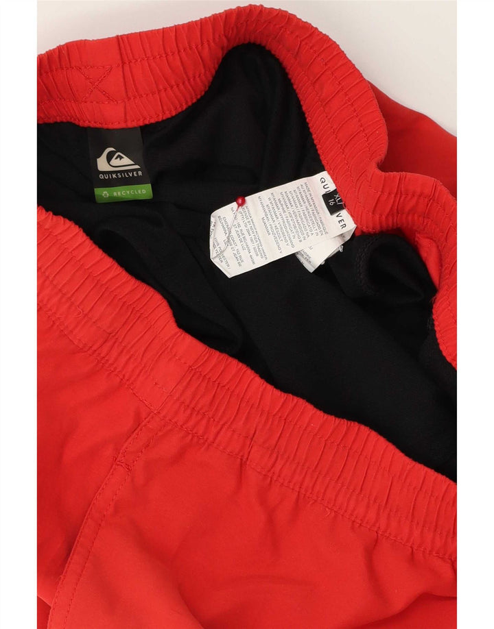 Chłopięce spodenki kąpielowe Quiksilver 15-16 lat XL, czerwony poliester