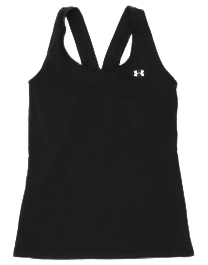 Damska kamizelka Under Armour Heat Gear Top UK 8, mała, czarna, poliester