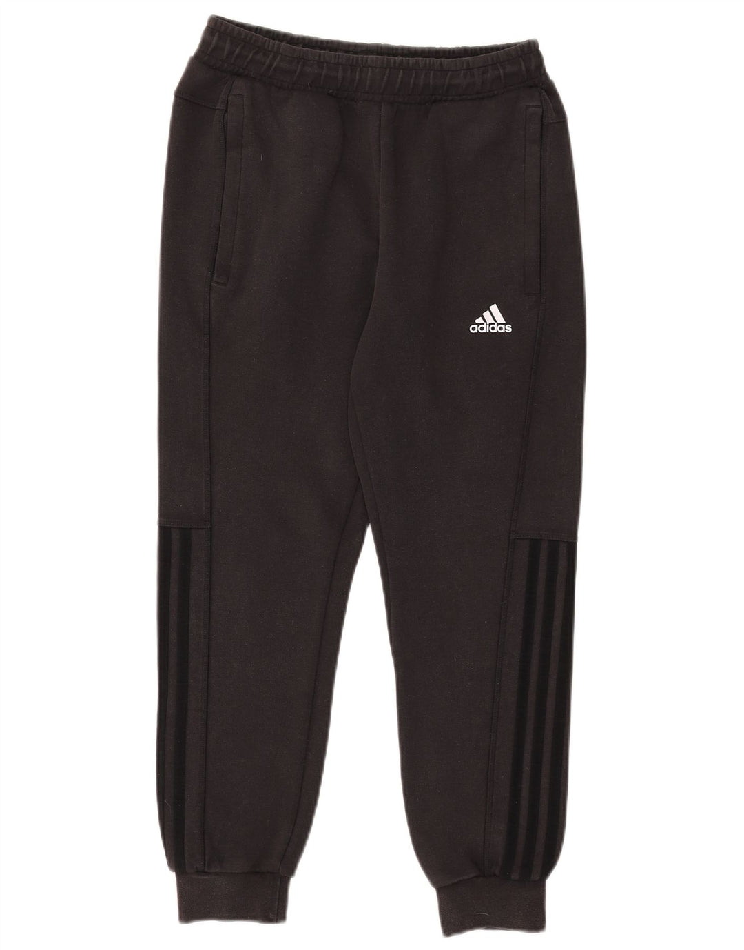Damskie spodnie dresowe ADIDAS Joggers UK 10 Małe, czarne, bawełniane