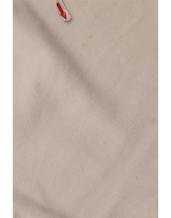 Damski top oversize z długim rękawem Zara UK 10 Small, biała wiskoza