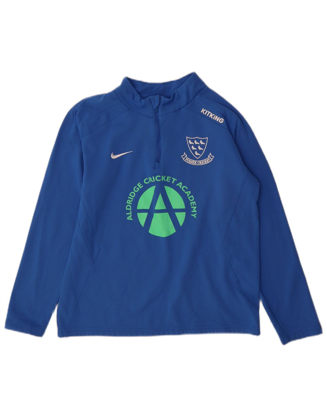 Chłopięcy dres Nike z grafiką i zamkiem błyskawicznym, 13-14 lat XL, niebieski