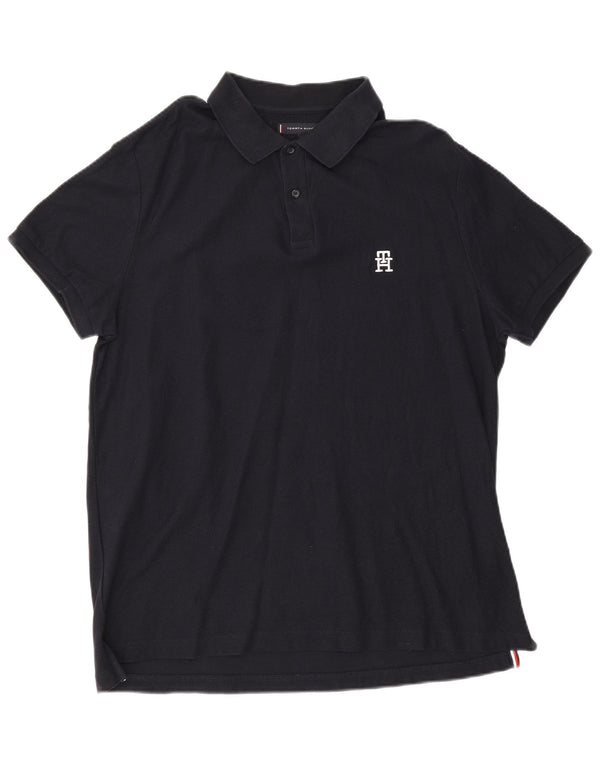 Męska koszulka polo Tommy Hilfiger XL, granatowa, bawełniana