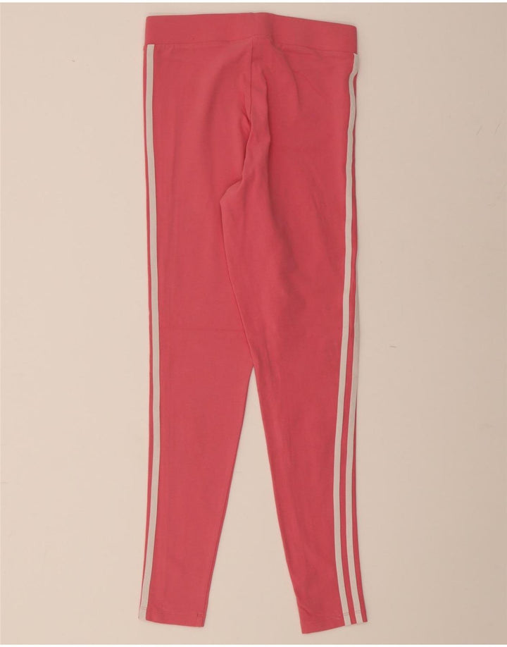 ADIDAS Womens Leggings UK 10 Small Pink Cotton Vintage Adidas and Second-Hand Adidas from Messina Hembry 