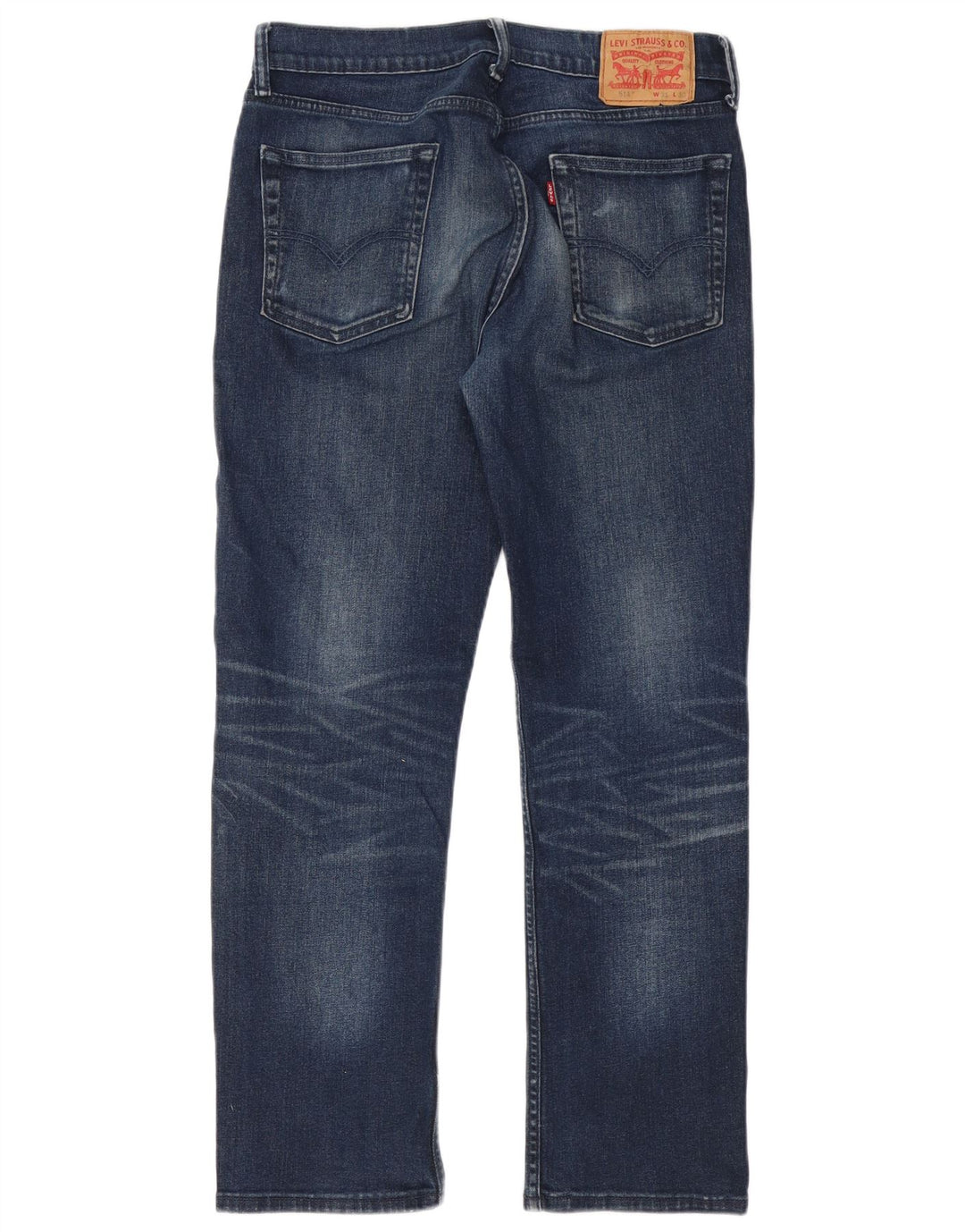 Męskie jeansy Levi's 514 Straight W31 L30 Niebieskie bawełniane