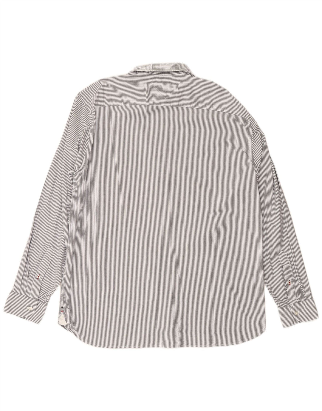 Męska koszula o regularnym kroju TOMMY HILFIGER 2XL, szara, bawełniana w prążki