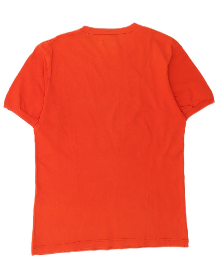 Męski T-shirt z grafiką Levi's, mały, pomarańczowy