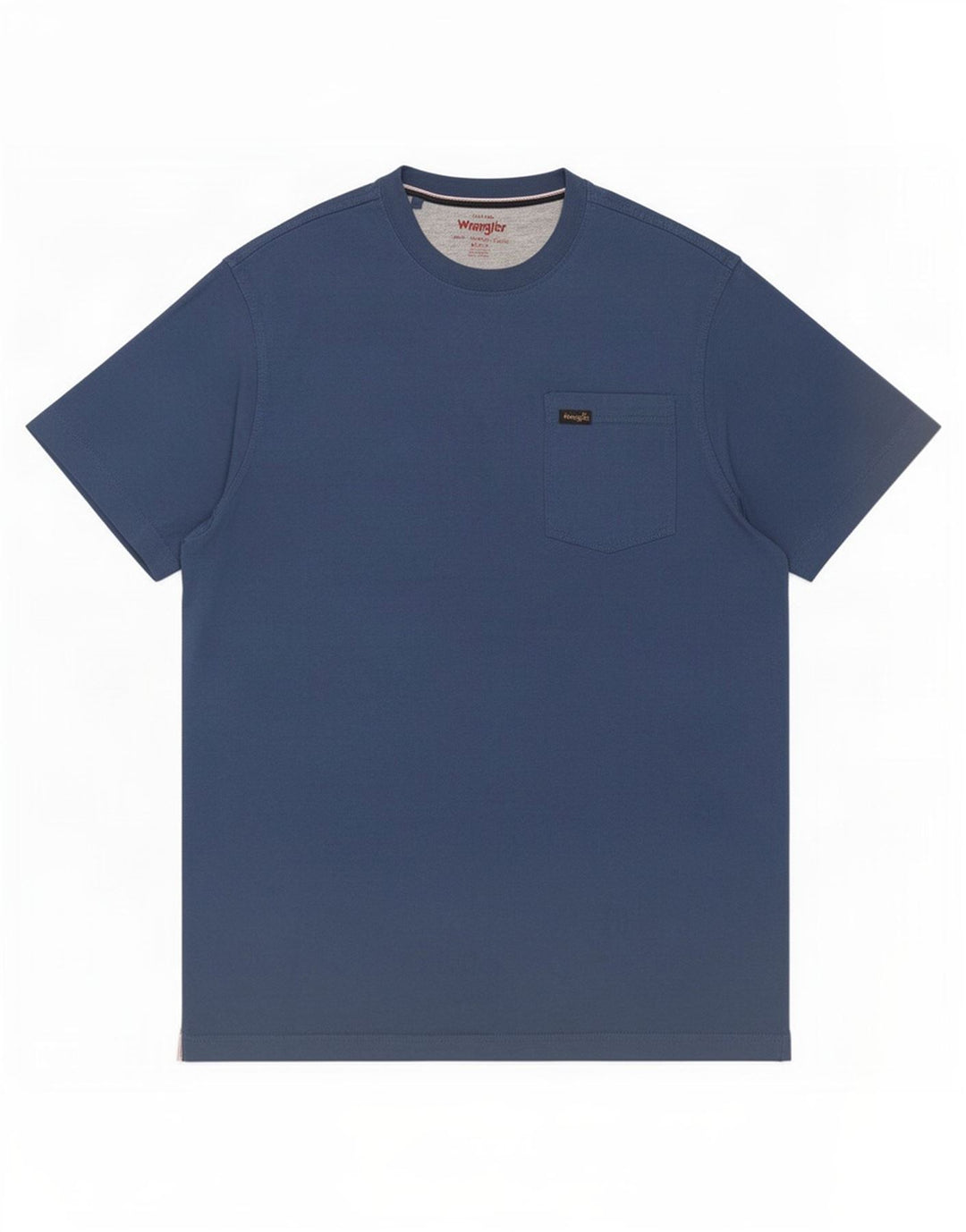 T-shirt męski Wrangler, bawełniany, średni niebieski