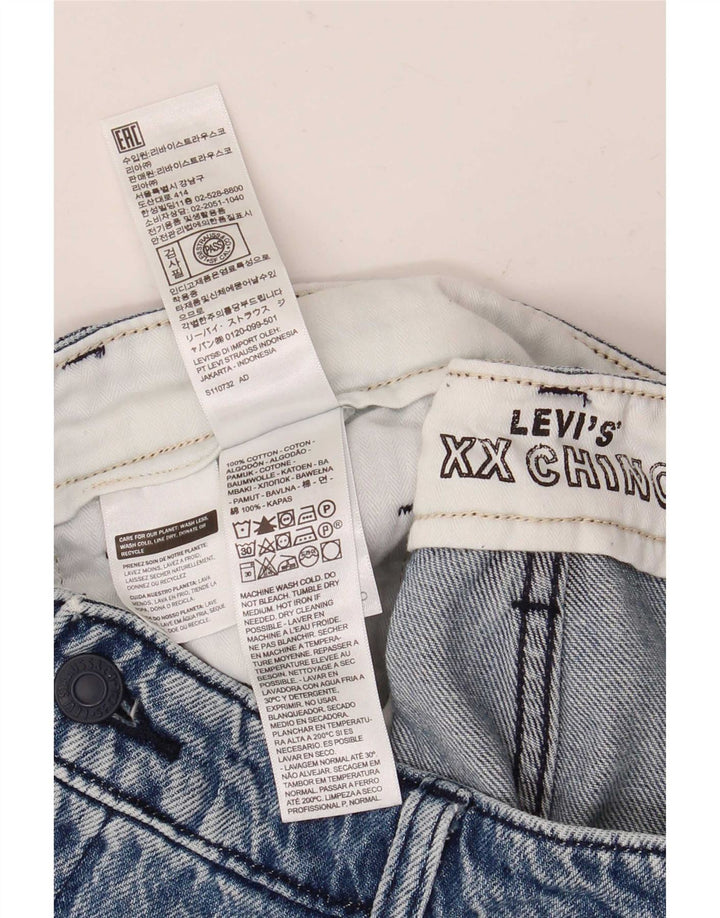 Damskie jeansowe spodenki chino Levi's W34, duże, niebieskie, bawełniane