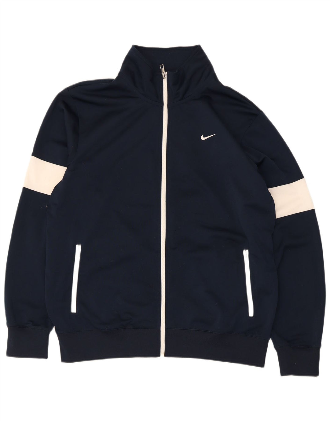 Męska kurtka dresowa Nike o regularnym kroju, duża, granatowa, z blokami kolorów