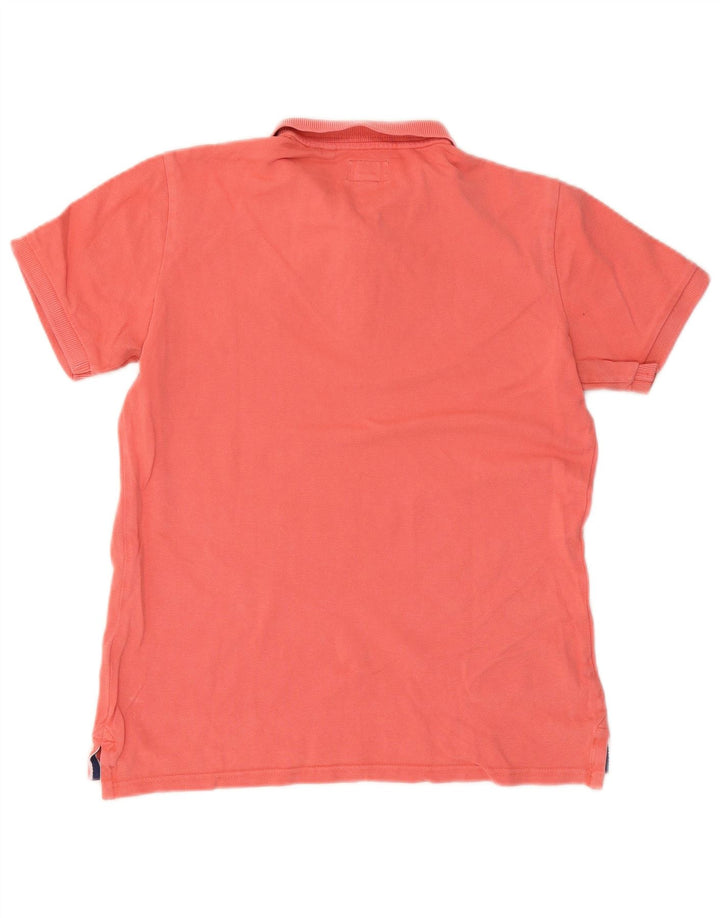 Męska koszulka polo Superdry, średnia, różowa, bawełniana