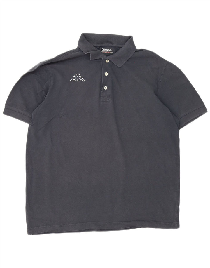 Męska koszulka polo Kappa XL, szara bawełna