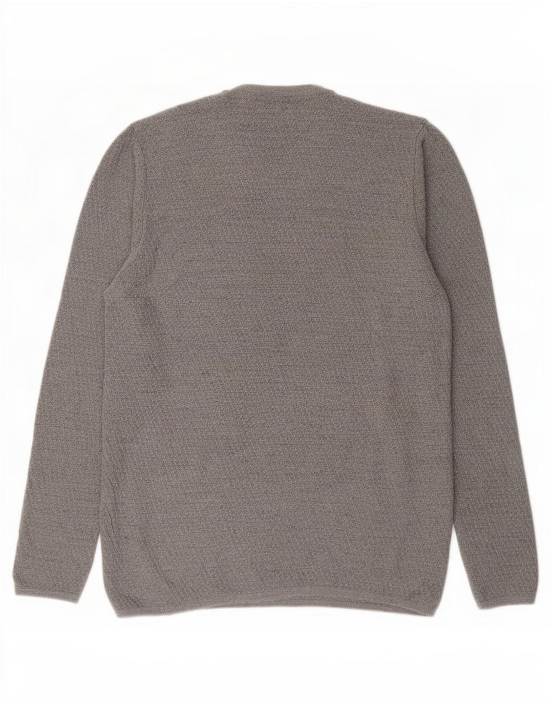 Męski sweter z okrągłym dekoltem Zara, duży, szary, wiskoza