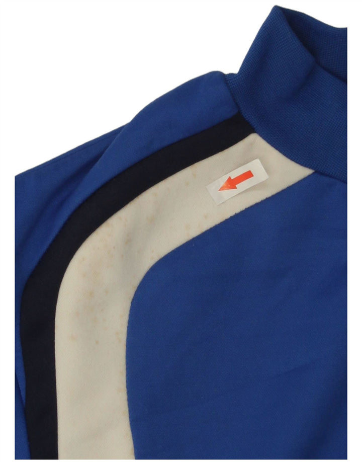 Męski sweter Diadora, mały, niebieski, poliester z blokami kolorów