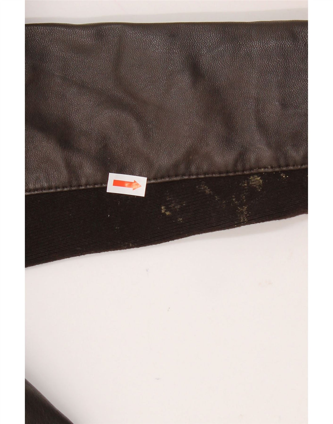 TED BAKER Womens Leather Jacket Size 4 Large Brown Leather